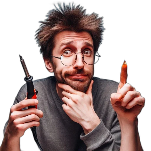 staff, hair, face, photorealistic transparent PNG cut-out