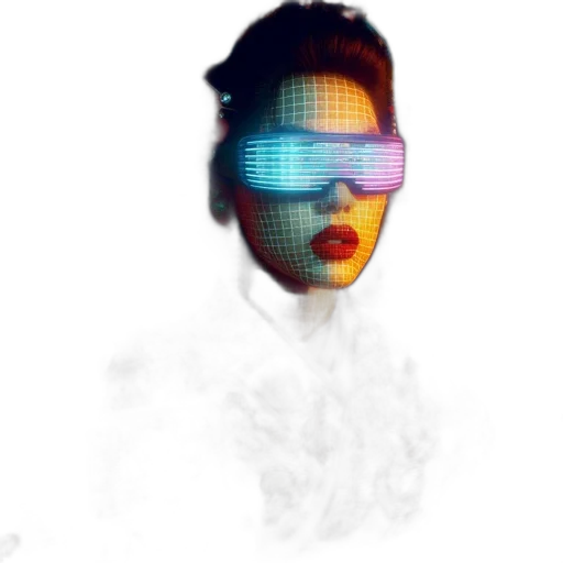 mask, face, robot, jacket transparent PNG cut-out