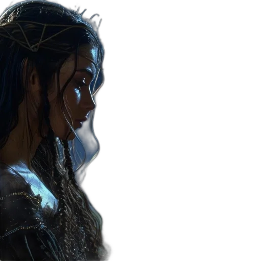 crown, face, concept art, fantasy art transparent PNG cut-out