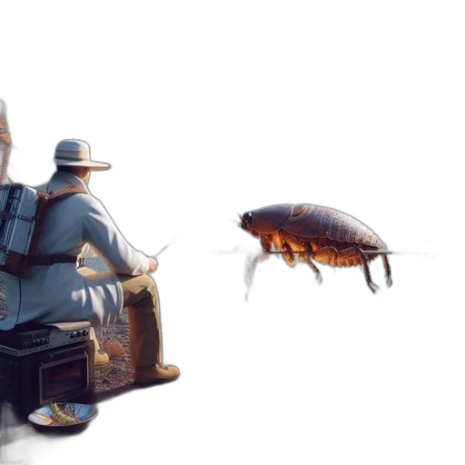 robot, creature, hat, animal transparent PNG cut-out