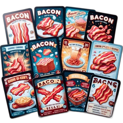 food, weapon, illustrated, bacon transparent PNG cut-out