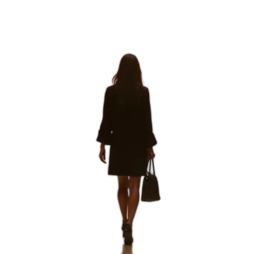 dress, jacket, staff, jewelry transparent PNG cut-out