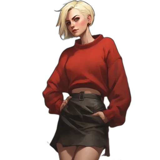 jacket, staff, dress, concept art transparent PNG cut-out