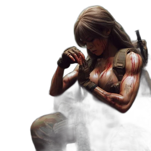 weapon, concept art, comic book art, photorealistic transparent PNG cut-out