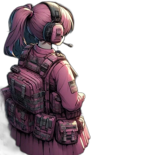jacket, robot, weapon, dress transparent PNG cut-out