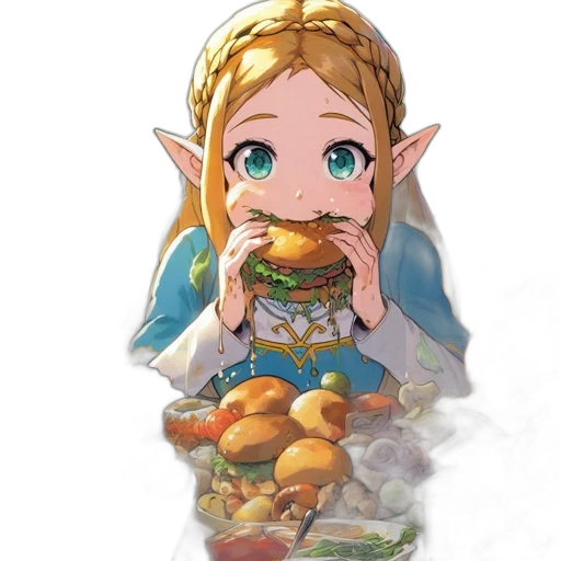 food, creature, dress, face transparent PNG cut-out