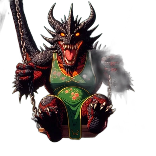 dragon, fantasy art, concept art, 3d render transparent PNG cut-out