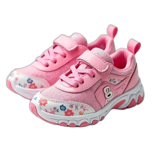 shoes, vaporwave, 3d render, pair transparent PNG cut-out
