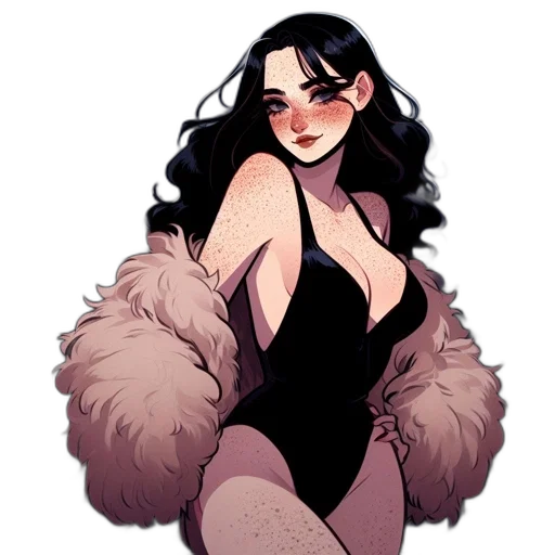dress, jacket, cartoon, concept art transparent PNG cut-out