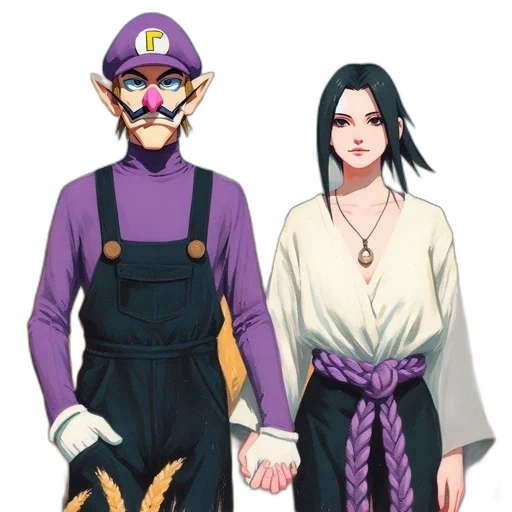 mask, dress, staff, concept art transparent PNG cut-out