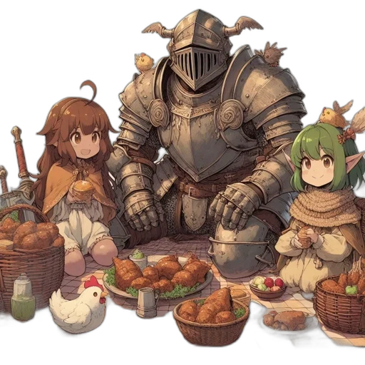 food, concept art, fantasy art, pixel art transparent PNG cut-out