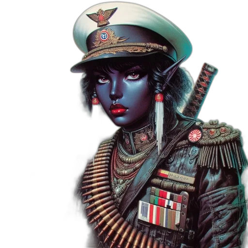 weapon, hat, staff, robot transparent PNG cut-out