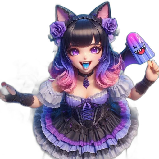 dress, staff, creature, fantasy art transparent PNG cut-out