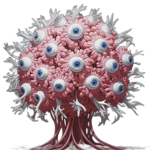 tree, creature, crown, flower transparent PNG cut-out