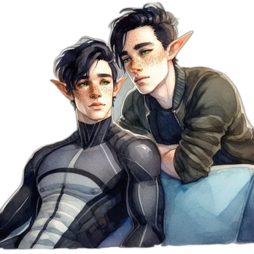 watercolor, fantasy art, concept art, comic book art transparent PNG cut-out
