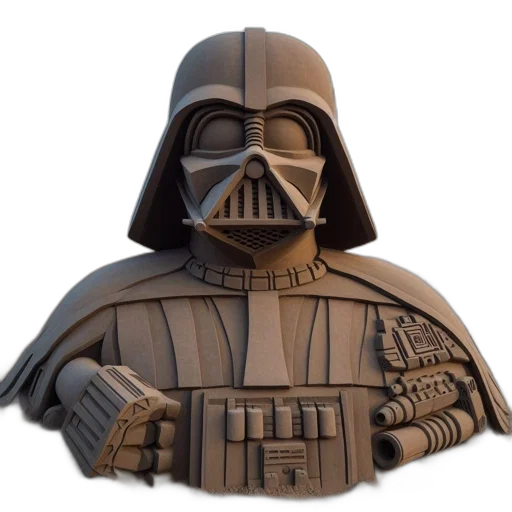 mask, 3d render, concept art, photorealistic transparent PNG cut-out