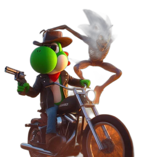 weapon, staff, animal, robot transparent PNG cut-out
