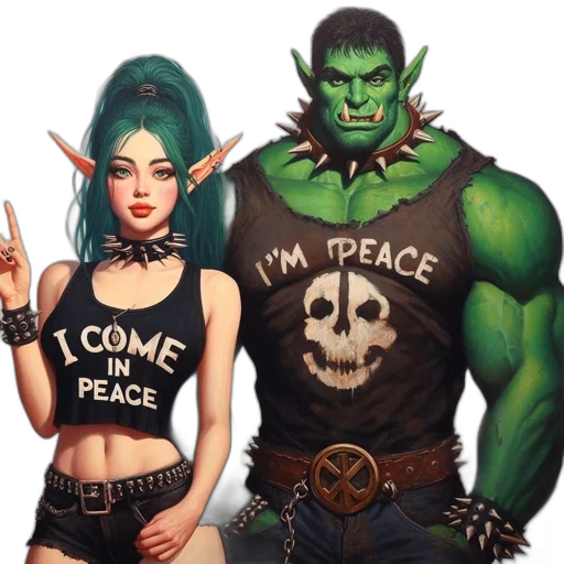 fantasy art, comic book art, concept art, pixel art transparent PNG cut-out