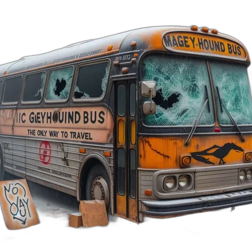 concept art, photorealistic, 3d render, abandoned transparent PNG cut-out