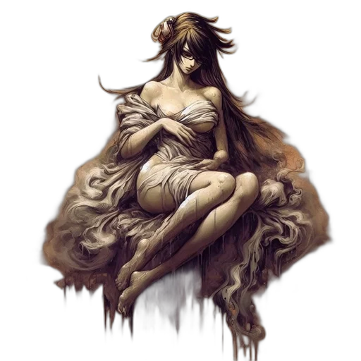 dress, creature, fantasy art, concept art transparent PNG cut-out
