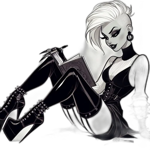 cartoon, comic book art, concept art, fantasy art transparent PNG cut-out