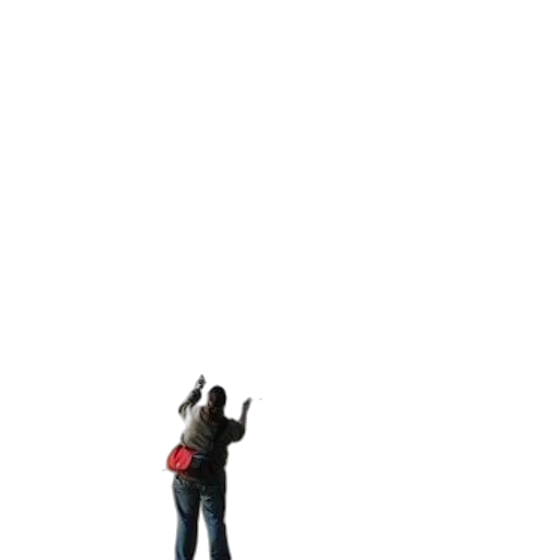 staff, jacket, robot, weapon transparent PNG cut-out