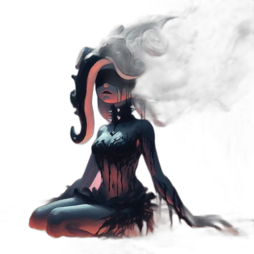 mask, dress, concept art, fantasy art transparent PNG cut-out