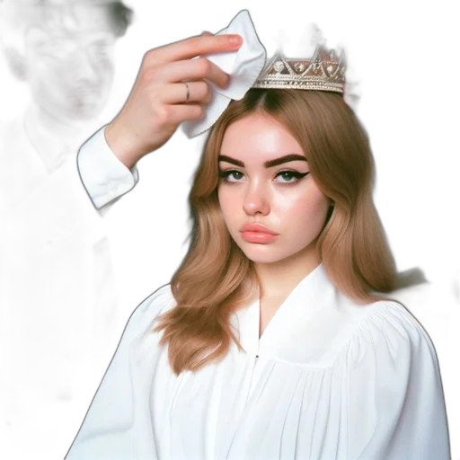 crown, dress, jewelry, hair transparent PNG cut-out