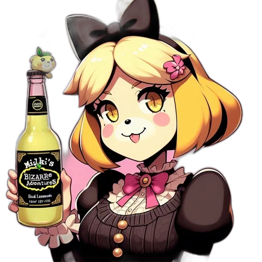 bottle, staff, animal, jacket transparent PNG cut-out