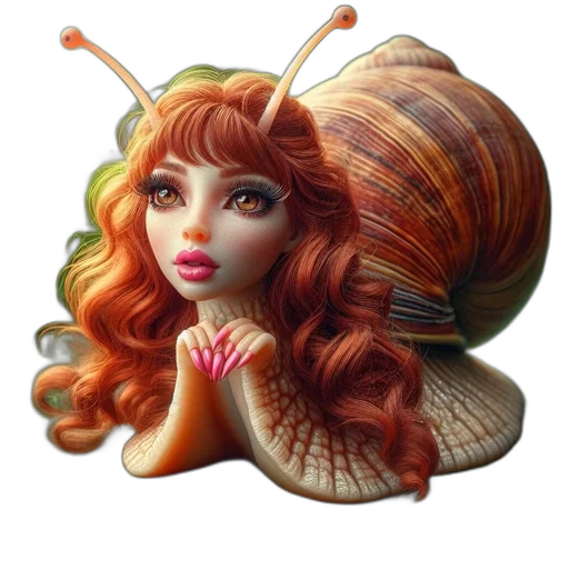hair, fantasy art, concept art, photorealistic transparent PNG cut-out