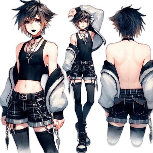 jacket, concept art, anime, cyberpunk transparent PNG cut-out
