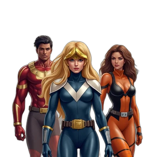 comic book art, concept art, cartoon, fantasy art transparent PNG cut-out