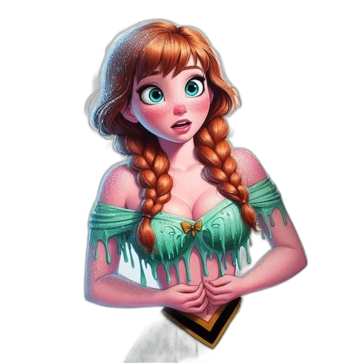 dress, jewelry, crown, fantasy art transparent PNG cut-out