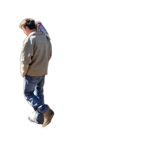 jacket, hat, staff, shoes transparent PNG cut-out