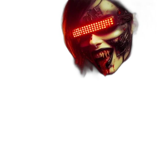mask, robot, face, creature transparent PNG cut-out