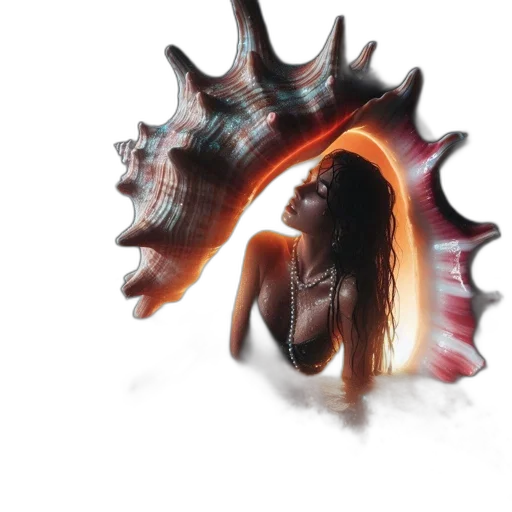 hair, mask, jewelry, creature transparent PNG cut-out
