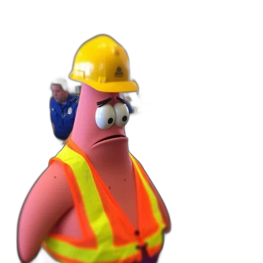 animal, hat, robot, staff transparent PNG cut-out