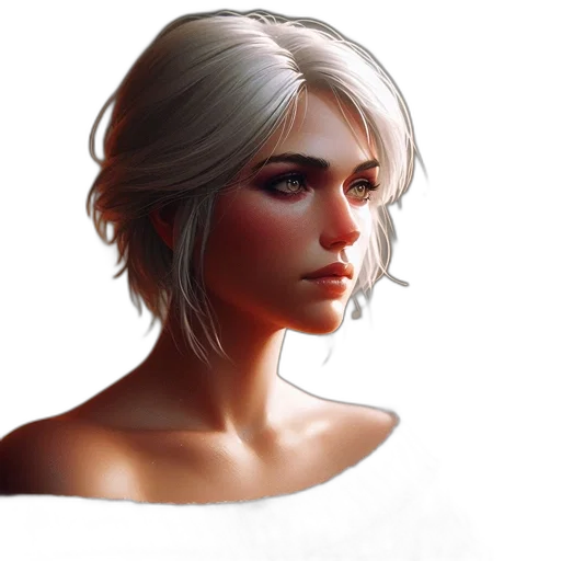 face, mask, hair, dress transparent PNG cut-out