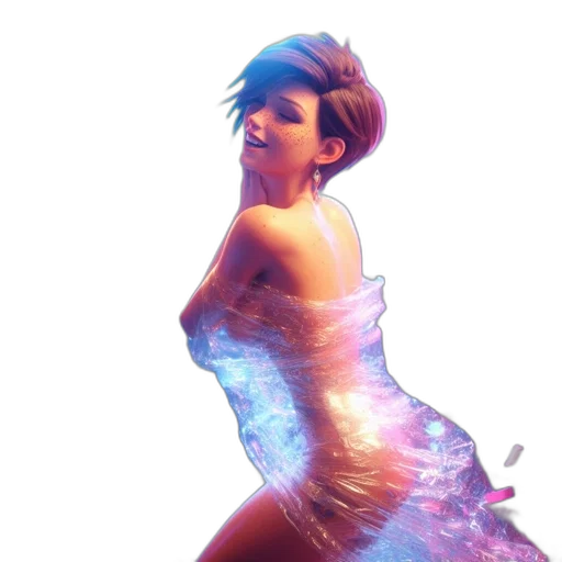 dress, concept art, 3d render, photorealistic transparent PNG cut-out
