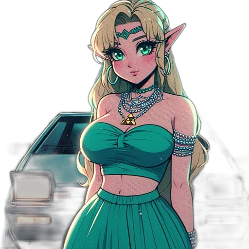 dress, jewelry, car, weapon transparent PNG cut-out