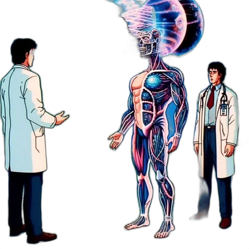 concept art, comic book art, doctor, transparent transparent PNG cut-out