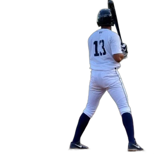 weapon, baseball, player, number transparent PNG cut-out