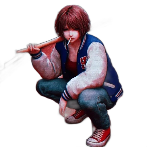 jacket, weapon, sword, staff transparent PNG cut-out