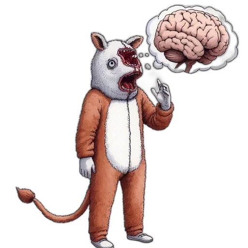 animal, creature, concept art, cartoon transparent PNG cut-out