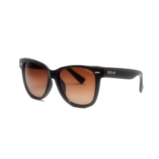 3d render, pair, sunglasses, brown transparent PNG cut-out