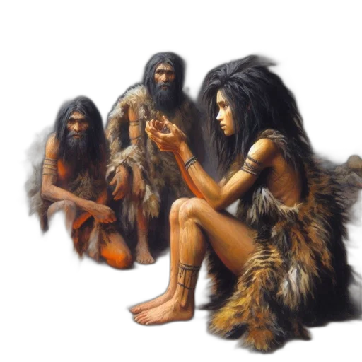concept art, fantasy art, photorealistic, oil painting transparent PNG cut-out