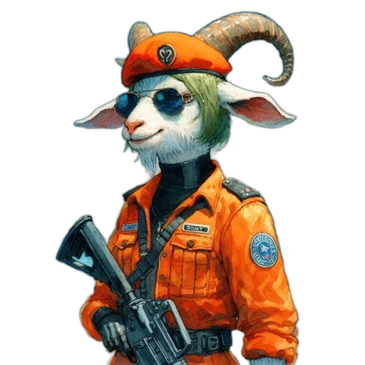 staff, weapon, jacket, animal transparent PNG cut-out