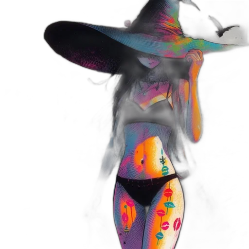 hat, dress, umbrella, mask transparent PNG cut-out