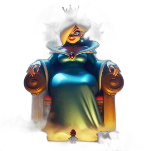 crown, dress, robot, staff transparent PNG cut-out