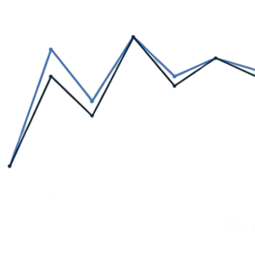 line, graph, showing, two transparent PNG cut-out